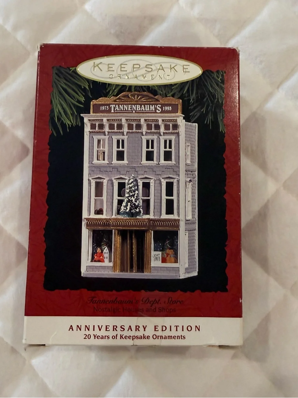 VTG 1993 Hallmark Keepsake Ornament Tannenbaum's Dept Store Anniversary Edition